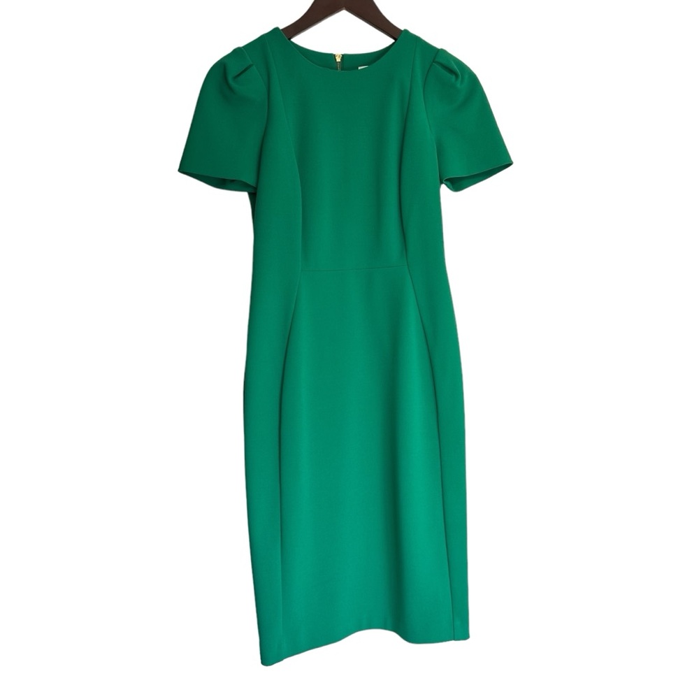 Calvin Klein Short Sleeve Crepe Sheath Dress Size 4